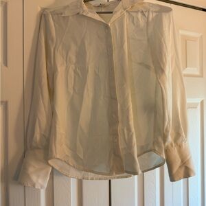 Banana Republic Cream Button Down Shirt